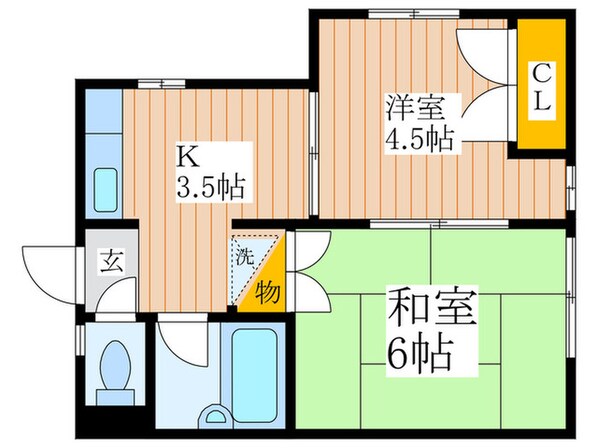 コ－ポ　ハピネスの物件間取画像